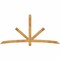 Ekena Millwork Alberta Rough Sawn Timber Gable Bracket, Western Red Cedar, 96"W x 48"H x 4"D x 4"F, 12/12 Pitch GBW096X48X0404ALB00RWR - alternate 1